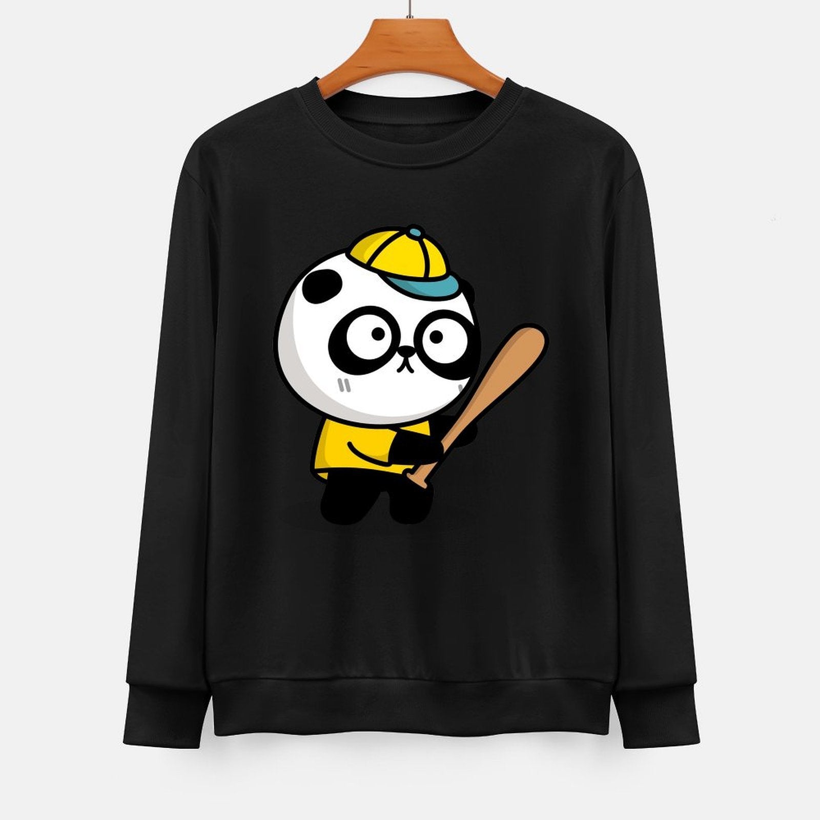 Front Patterned Long Sleeve TopTear-Resistant Neutral